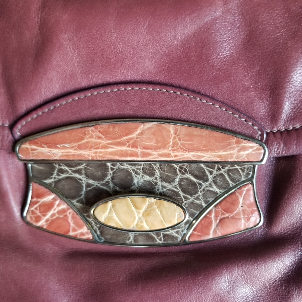 Prada  croc leather  baguette  bag - Picture 8 of 14